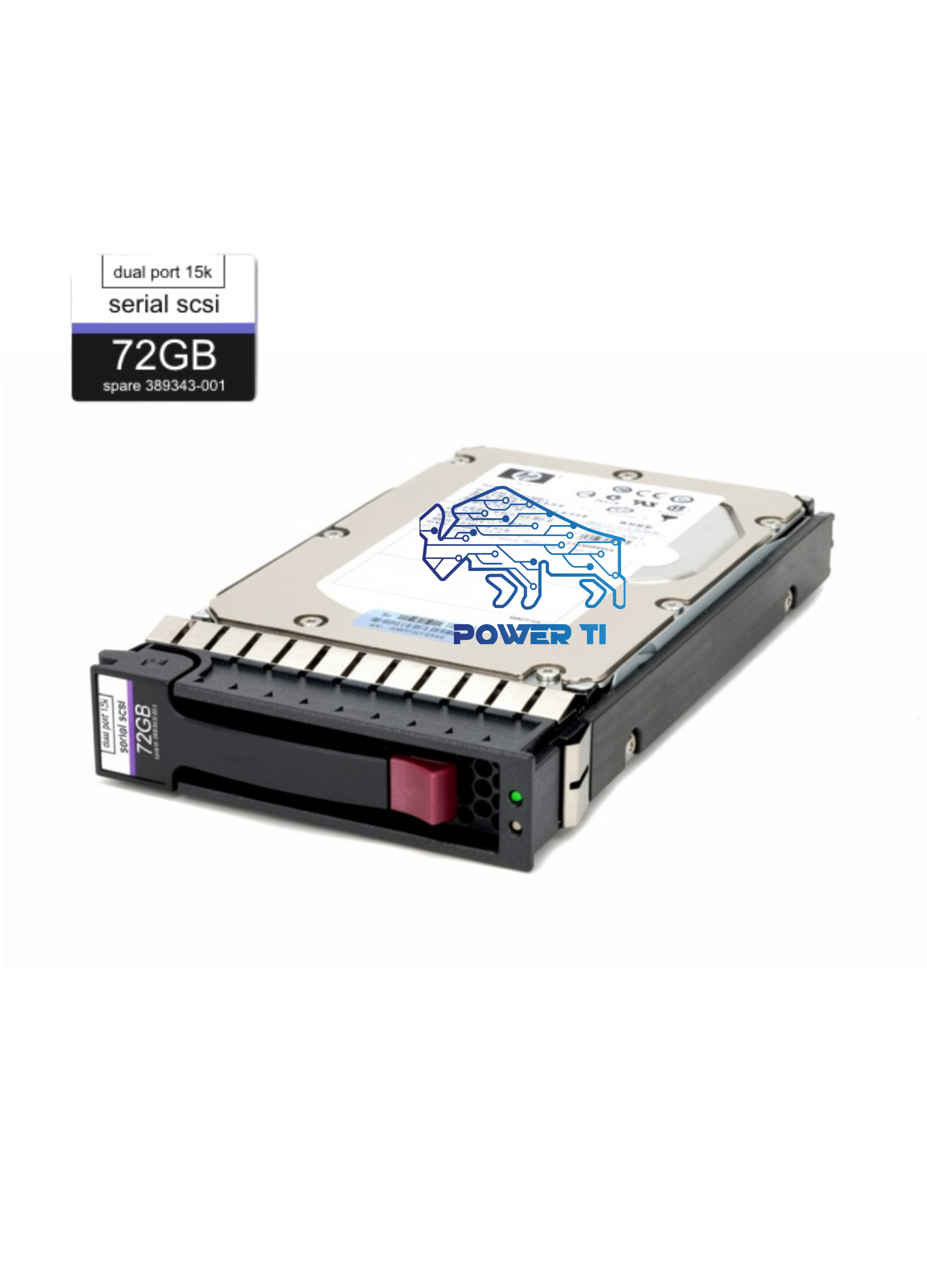Disco duro HPE HDD 72GB SAS 3G 15K 3.5 LFF DualPort HotPlug | 384852-B21 389343-001