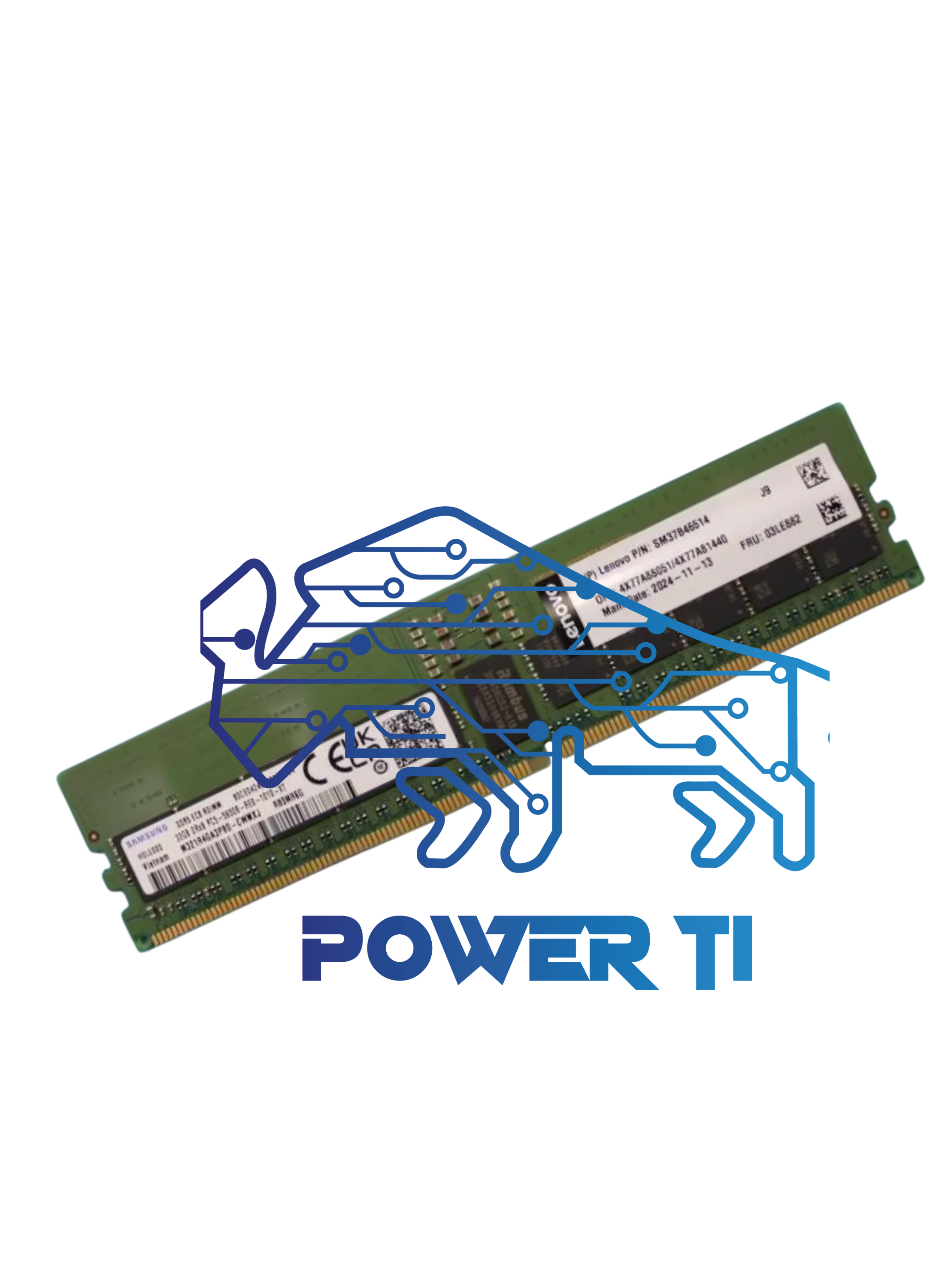 Lenovo Memoria Servidor 32GB 2Rx8 PC5-5600B RDIMM | 4X77A88051 4X77A81440 03LE882