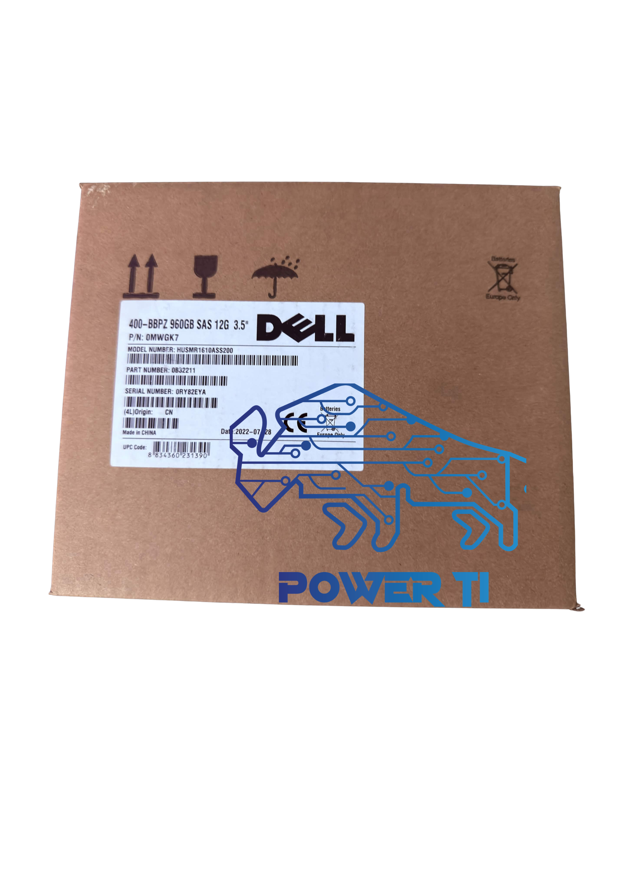 Disco Duro Sólido Dell 960GB 12G 3.5 SAS RI SSD w/X7K8W 400-BBPZ G14-G17