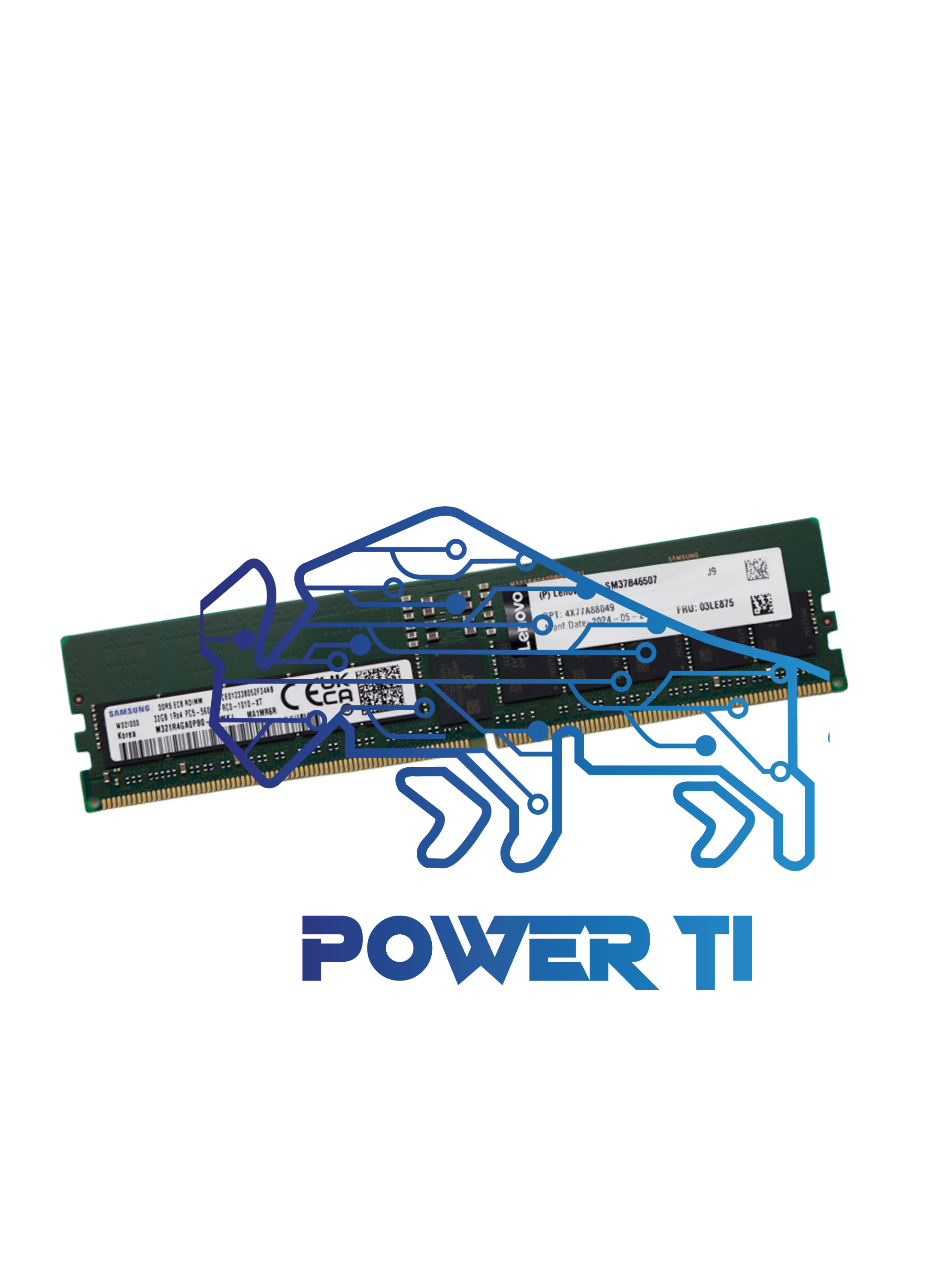 Lenovo Memoria Servidor 32GB PC5-5600B RDIMM | SM37B46506 4X77A88049 03LE875