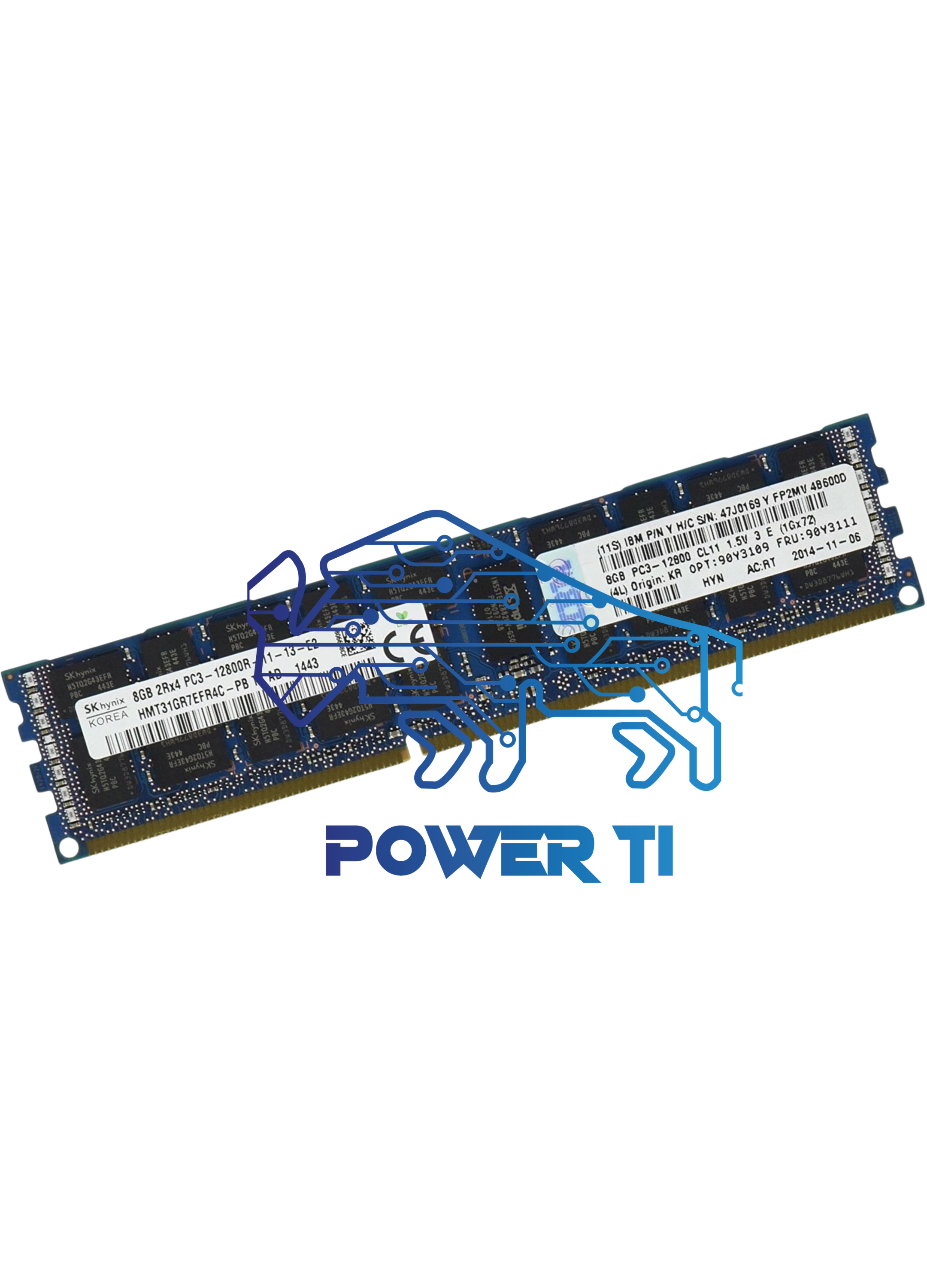 IBM Memoria 8gb PC3-12800R System X3400 X3550 X3650 M4 | 90Y3109 90Y3111 47J0169