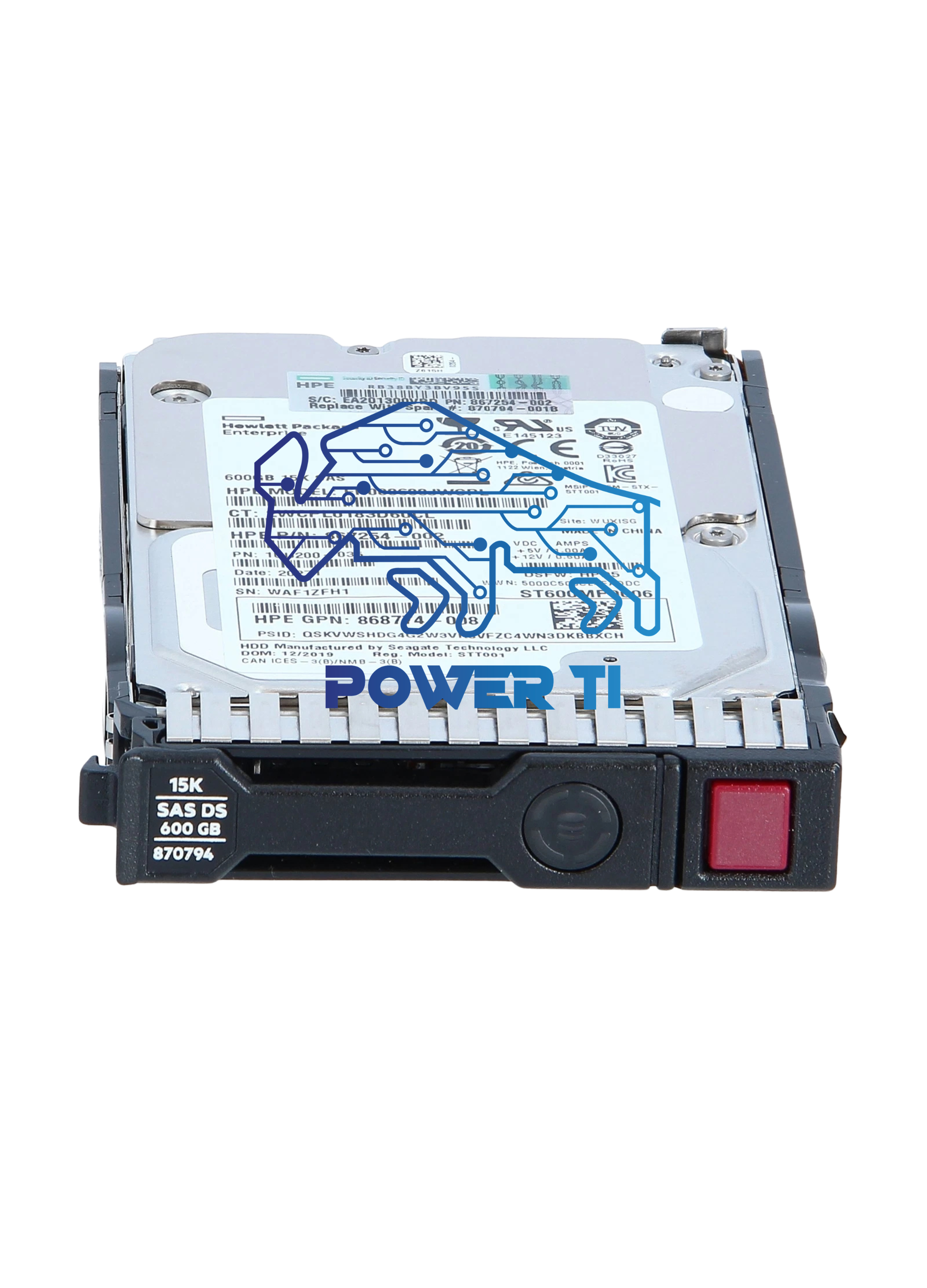 Disco Duro HPE 600GB SAS 15K SFF SC DS HDD | 870757-B21 870794-001
