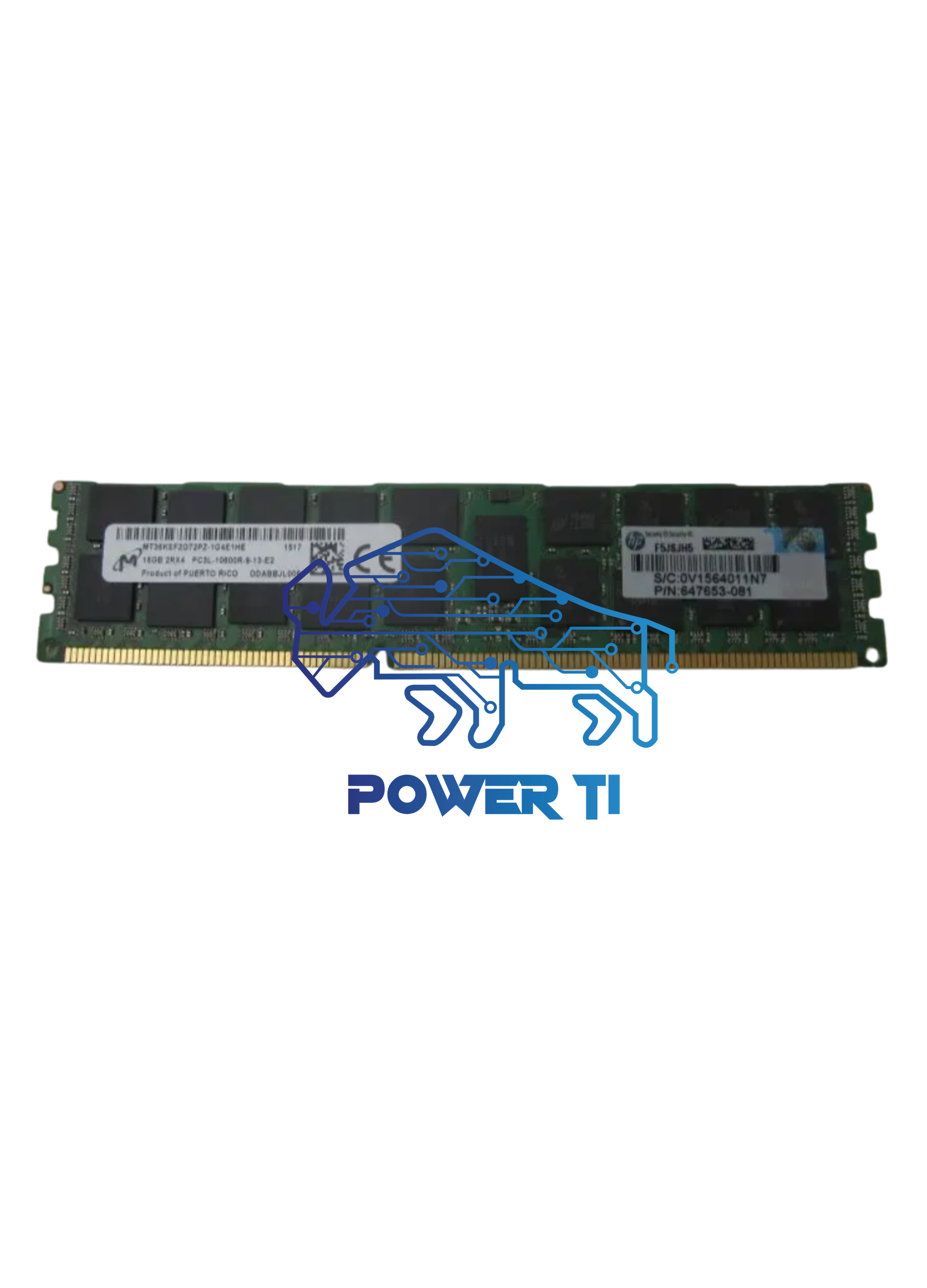 HP Memoria Proliant 16GB PC3L-10600R LV RDIMM | 647901-B21 664692-001 647653-081