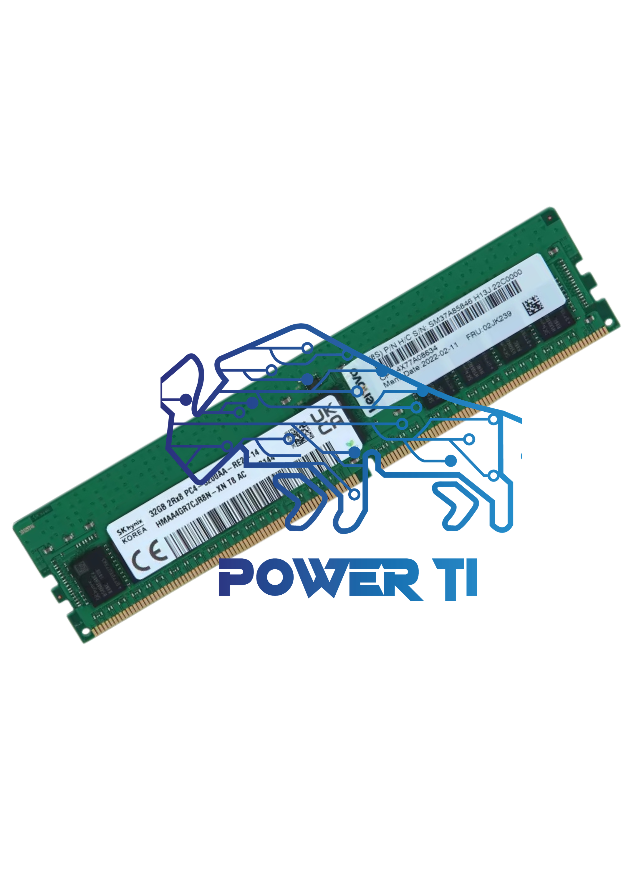Lenovo Memoria Thinksystem 32gb Truddr4 PC4-3200AA RDIMM | 4X77A08634 02JK239