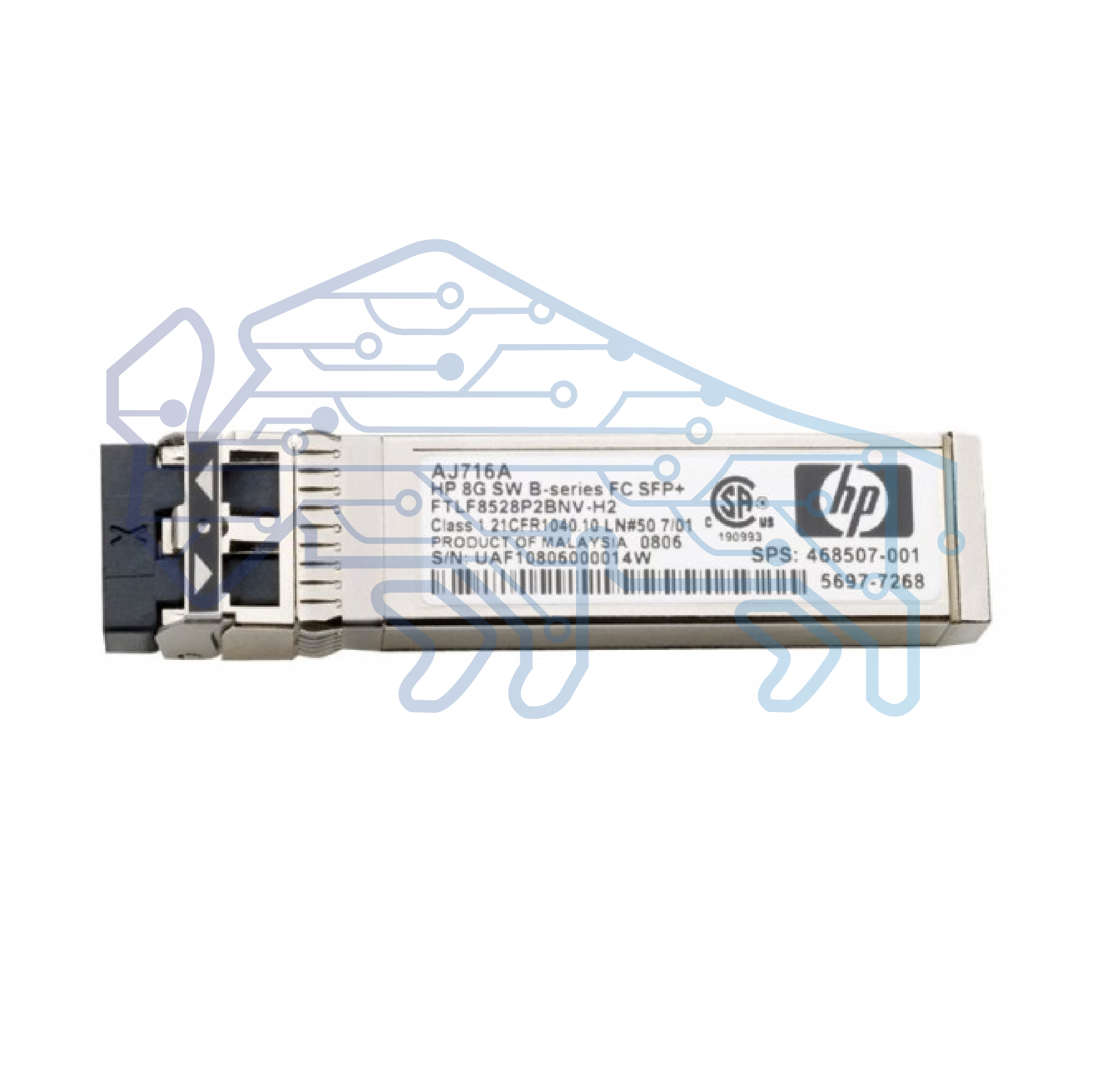 C8R23A TRANSCEIVER HP MSA 2040 8GB SW FC SFP