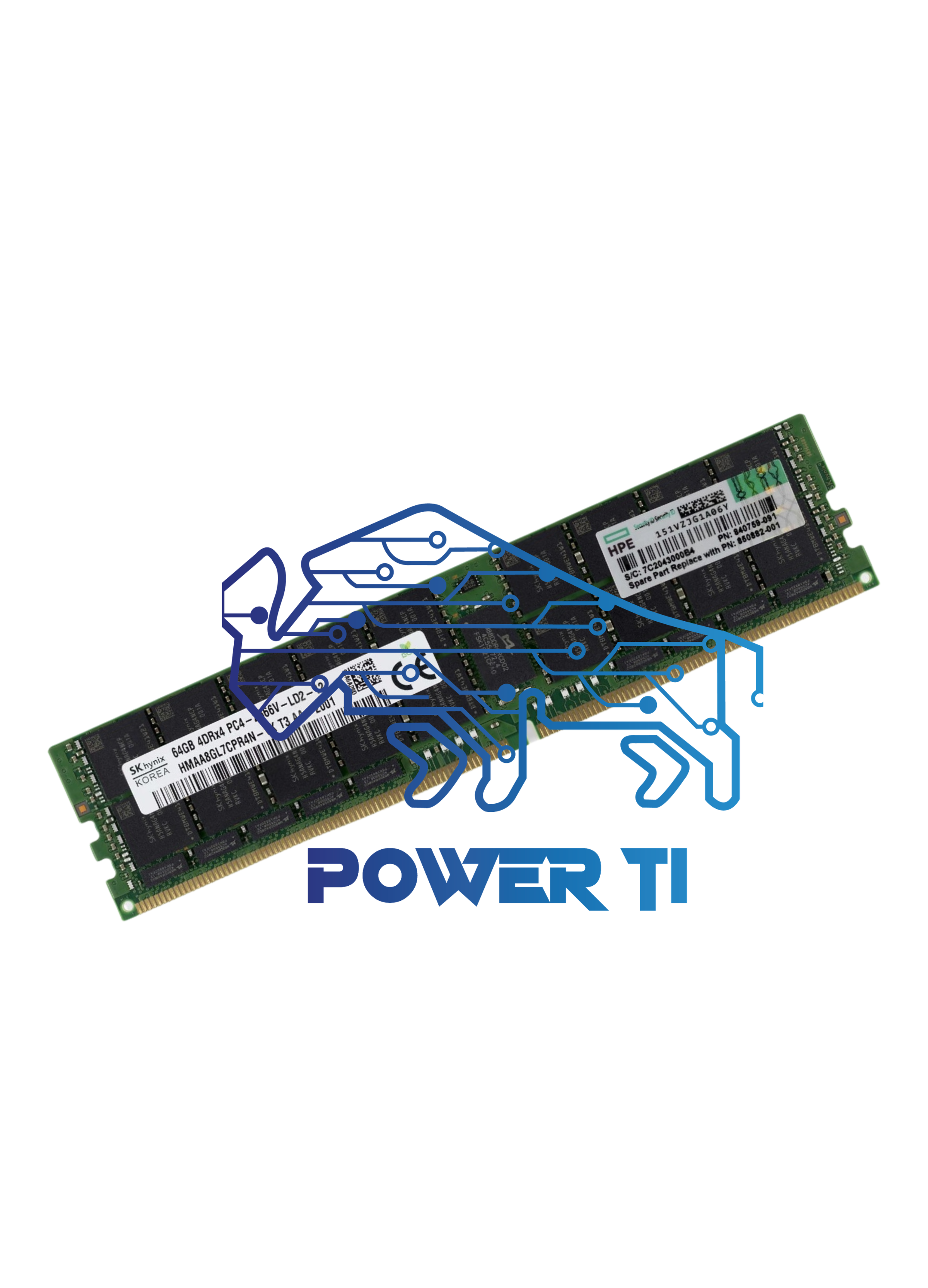 HPE Memoria Proliant 64GB Ddr4, 2666mhz, LRDIMM | 815101-B21 850882-001